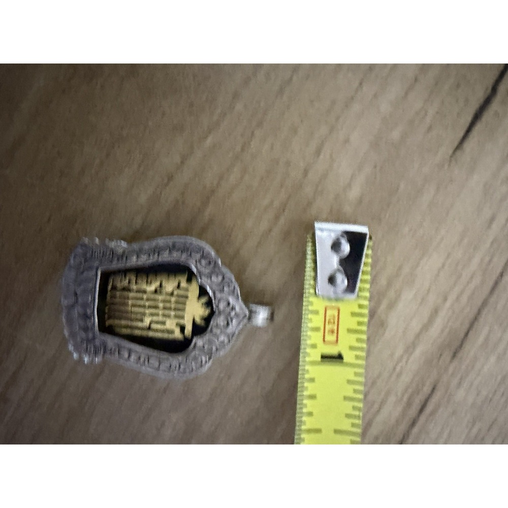 Sterling Silver Buddhism Kalachakra Lotus Two Tone Prayer Box Pendant - Picture 3 of 8